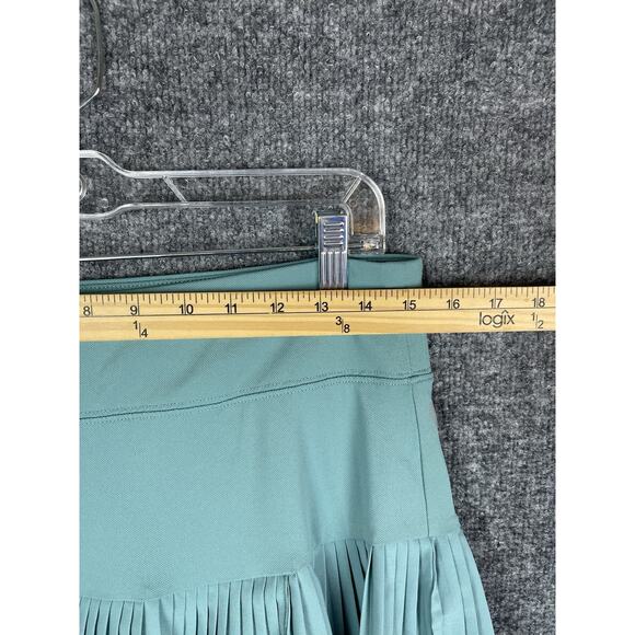 GGBLUE Hixe Sports Golf Set Top L & Skirt M White and Green Bay Leaf's - Picture 3 of 16